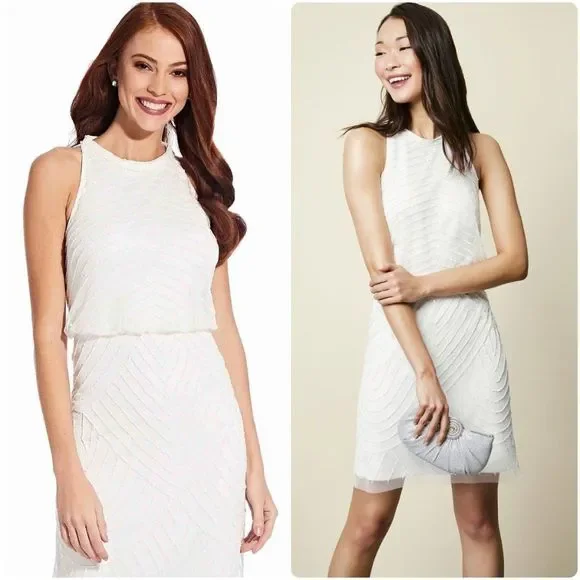 Adrianna Papell Art Deco Cocktail Dress - Picture 3 of 7